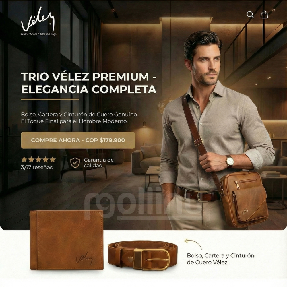 👜 TRÍO PARA HOMBRE - COMPRA 1 Y LLÉVATE 3 🔥